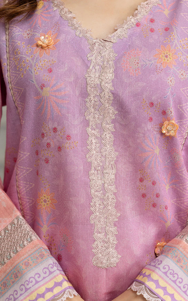 THREADS AND MOTIFS - Pink Lilac Shaded