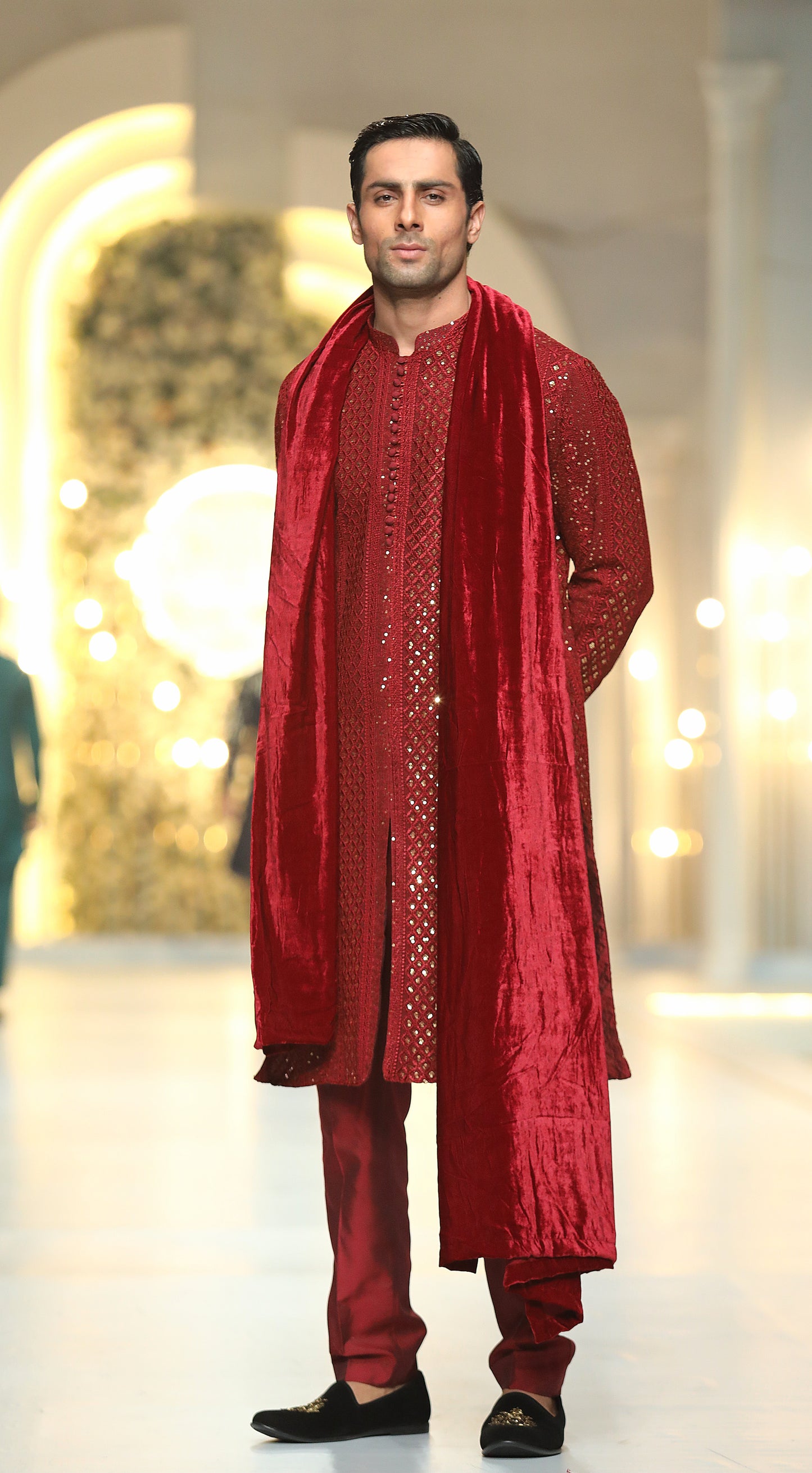 HUMAYUN ALAMGIR (MENSWEAR) - Red Emb