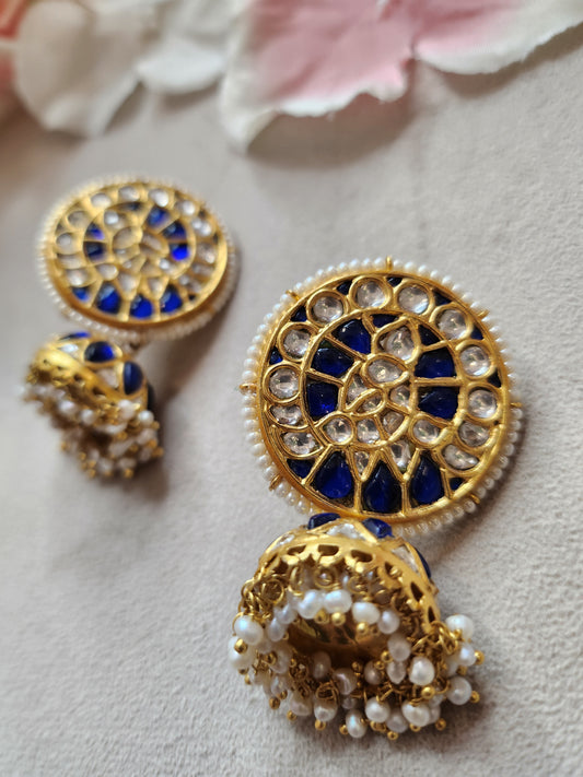 VINANTI MANJI JEWELRY - Kundan Jhoomki Earrings