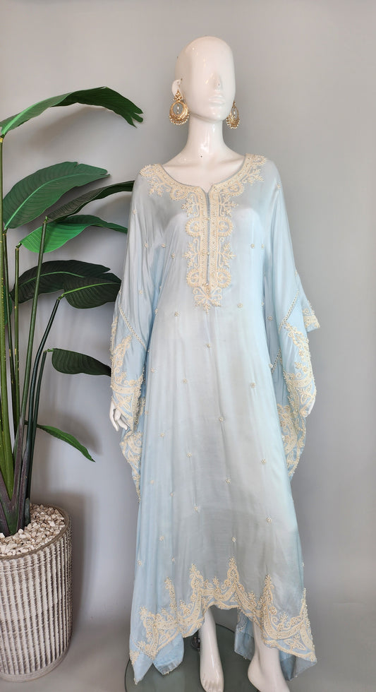 SABEEN MANEKIA - Ice Blue Kaftan