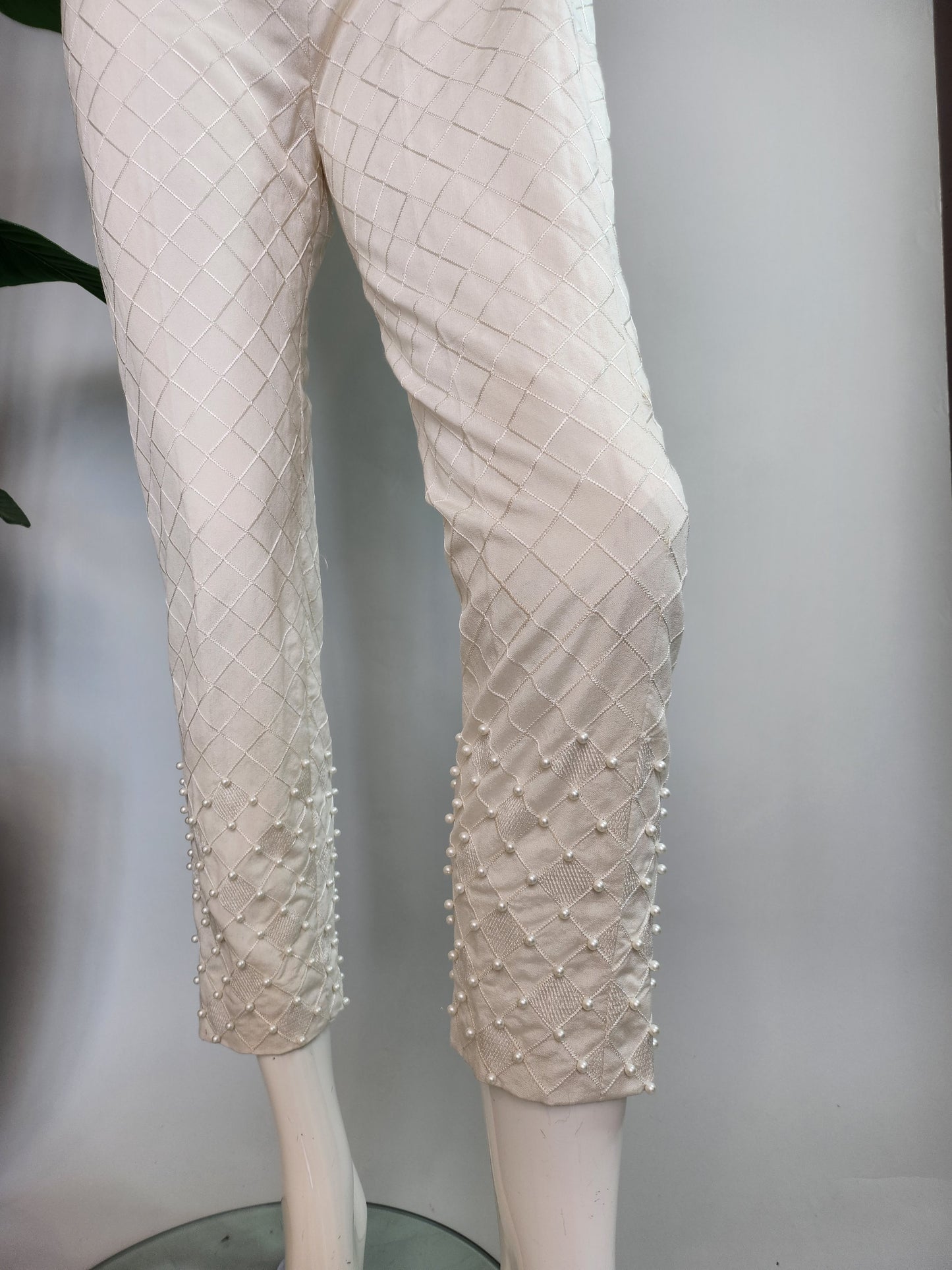 SABEEN MANEKIA - White - Pearl Pant