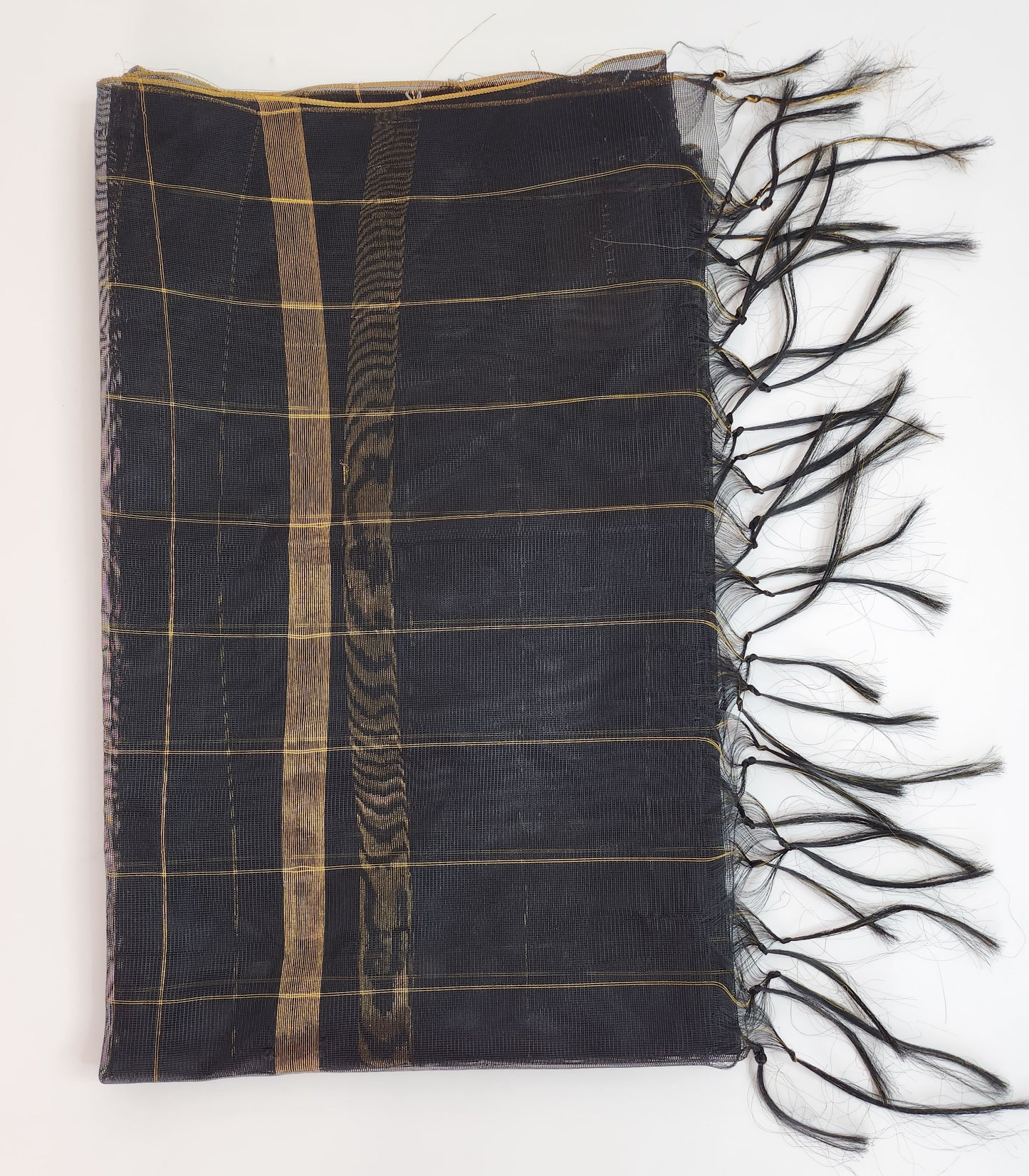 SABEEN MANEKIA  - Black Gold Net Dupatta