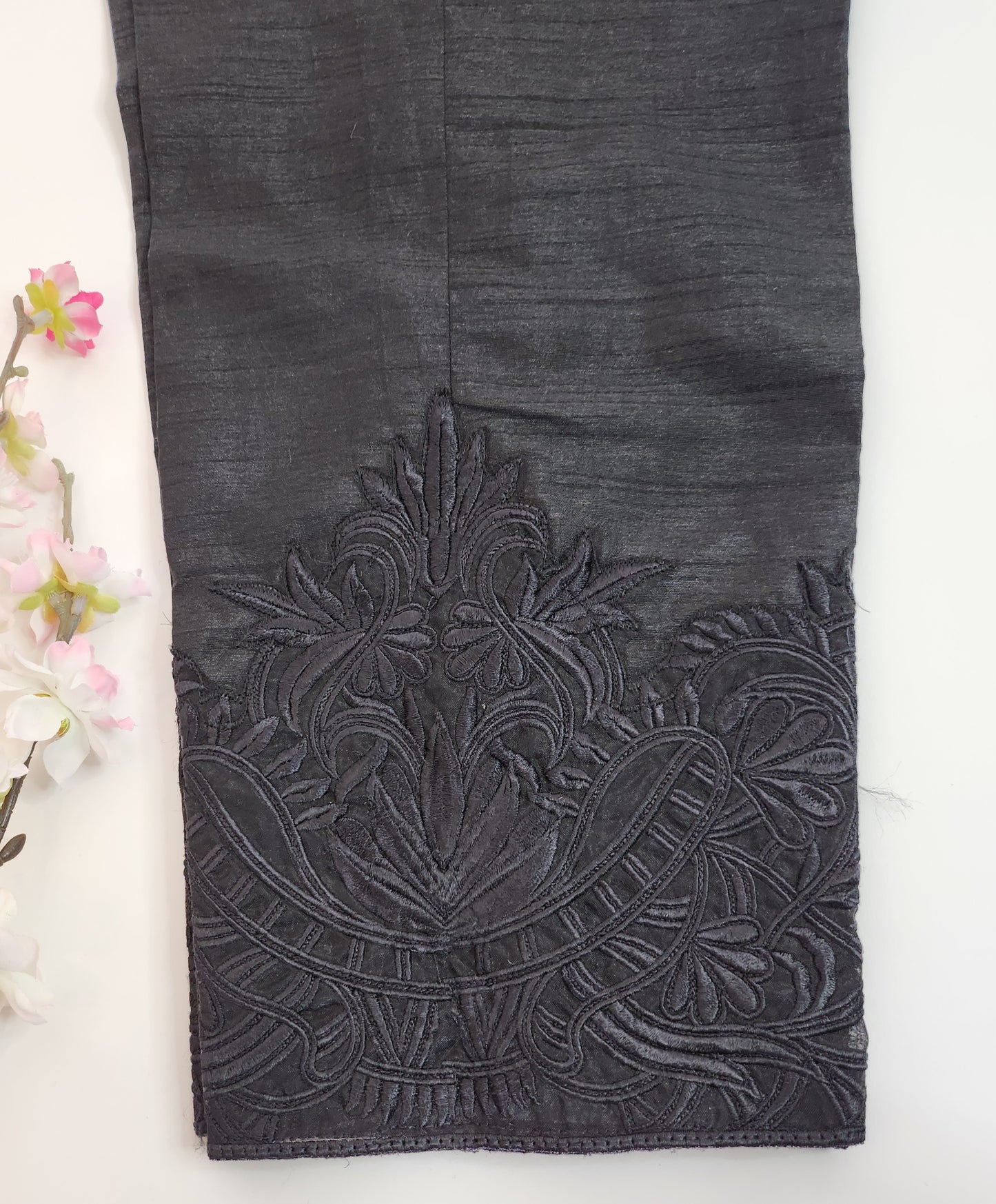 SABEEN MANEKIA - Black AJ Cutwork Pant