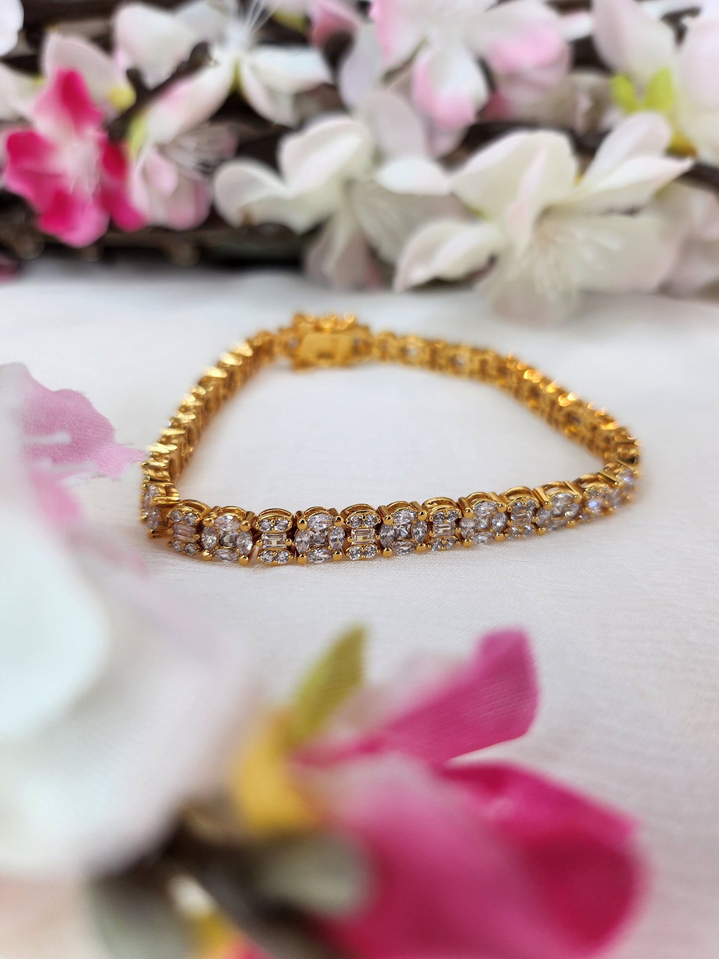 VINANTI MANJI JEWELRY - Gold with zircon diamond Bracelet