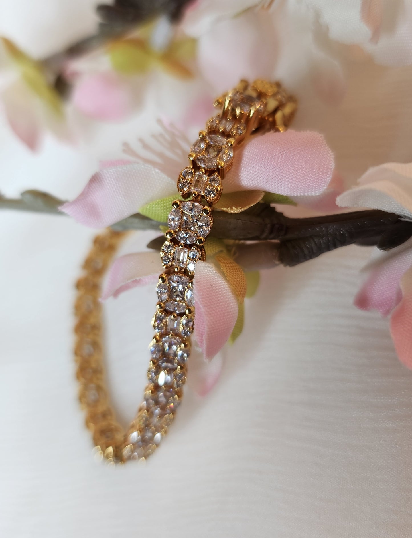 VINANTI MANJI JEWELRY - Gold with zircon diamond Bracelet