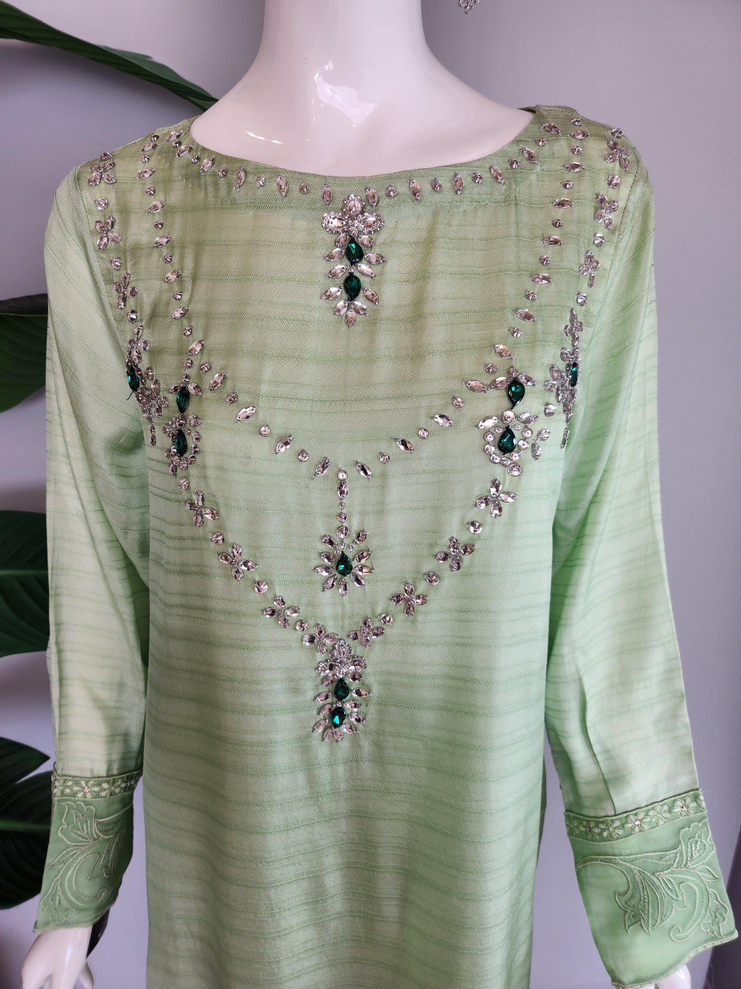 FARAH ZUBAIR- Arha Mint Green