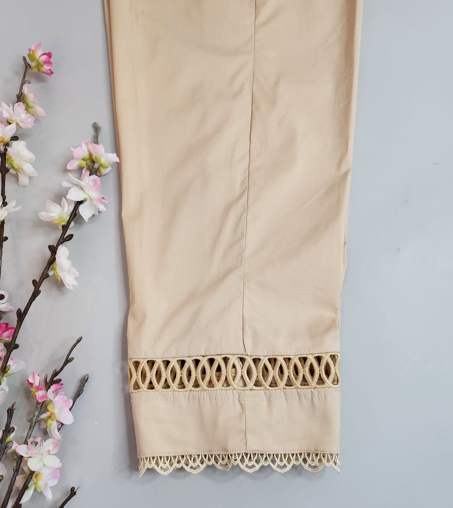 SABEEN MANEKIA - Tuscan Beige Lace pant