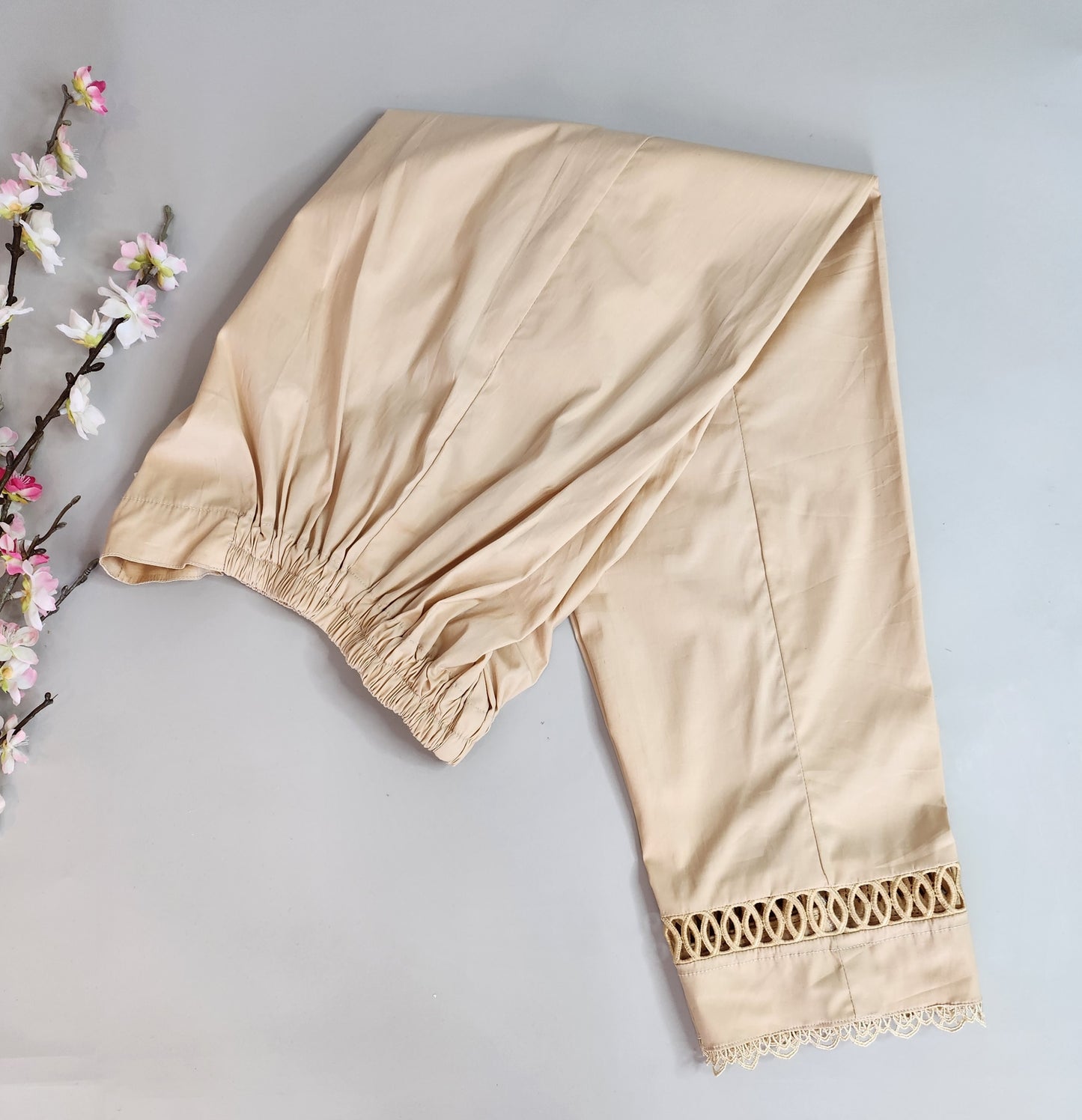 SABEEN MANEKIA - Tuscan Beige Lace pant