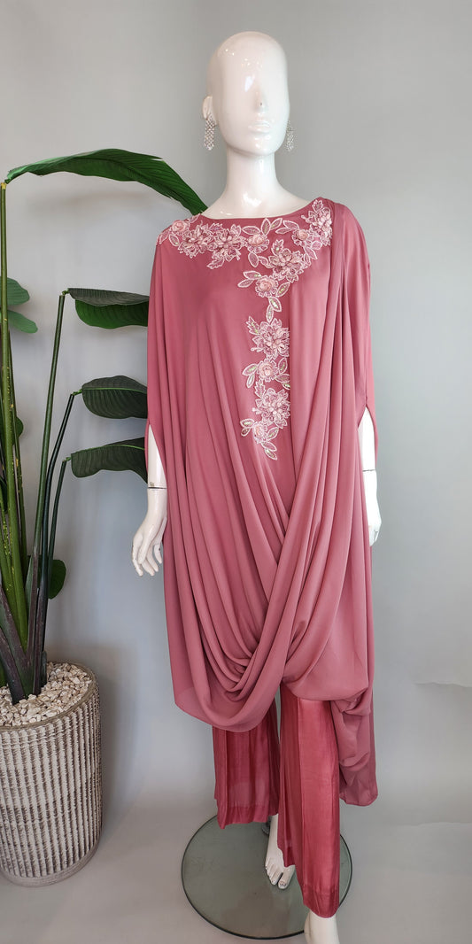 MARIA RAO - Tea Pink Sari Style