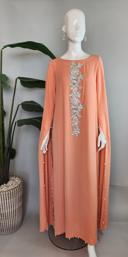 MARIA RAO - Peach Long Sleeves