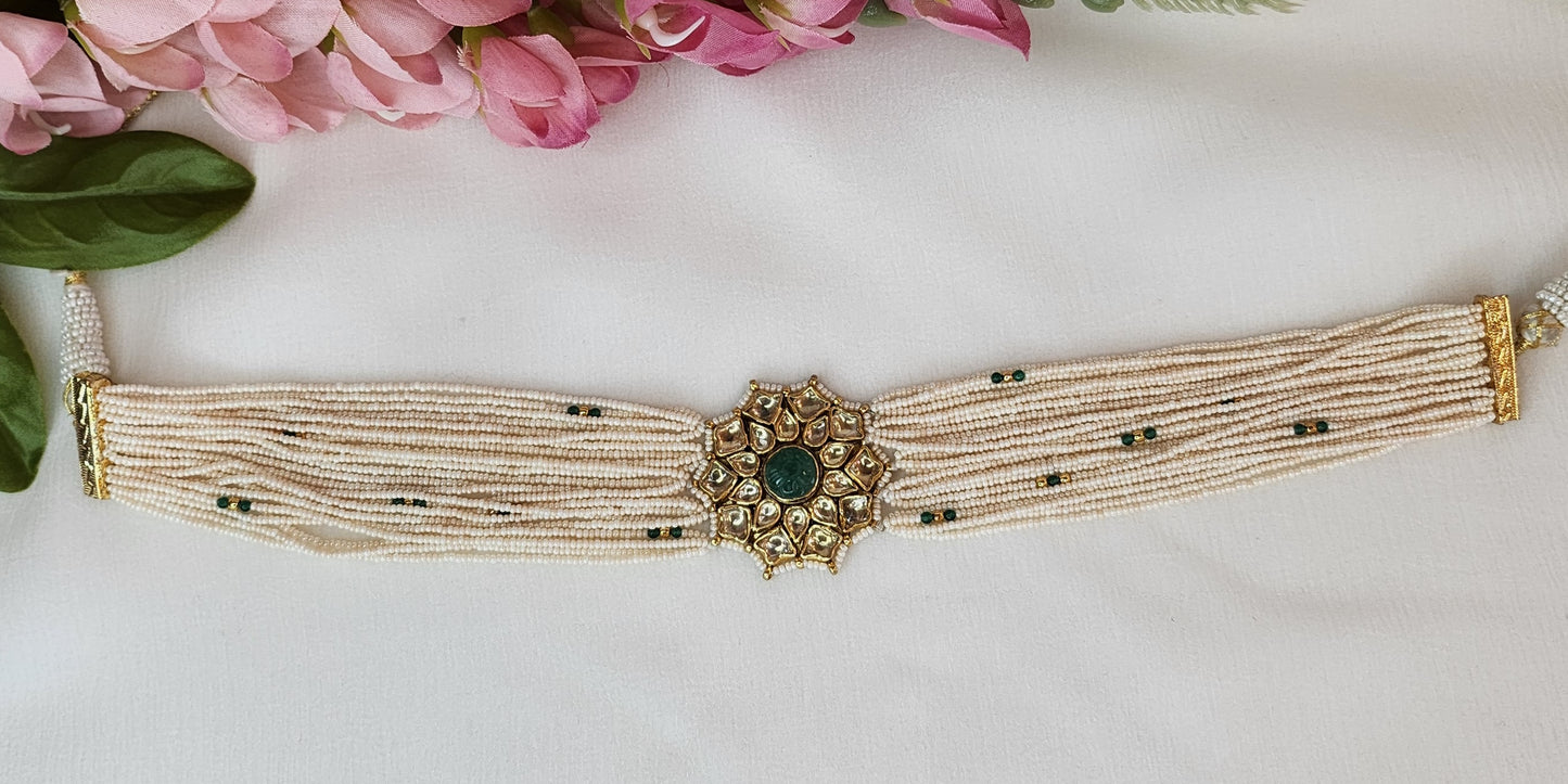 VINANTI MANJI JEWELRY - Flower layered necklace