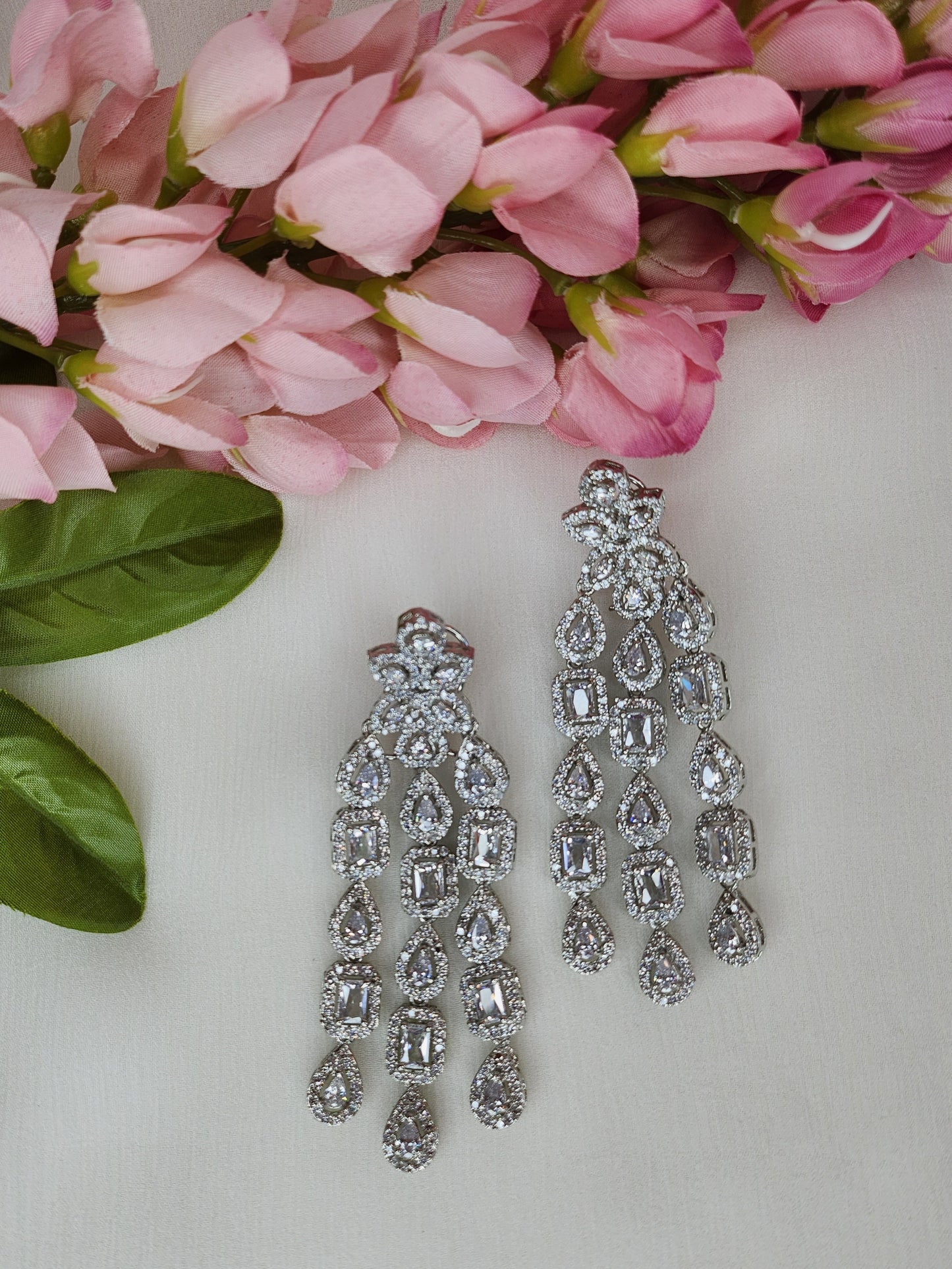 THE BUTTERFLY EFFECT - Silver Chandelier Earrings