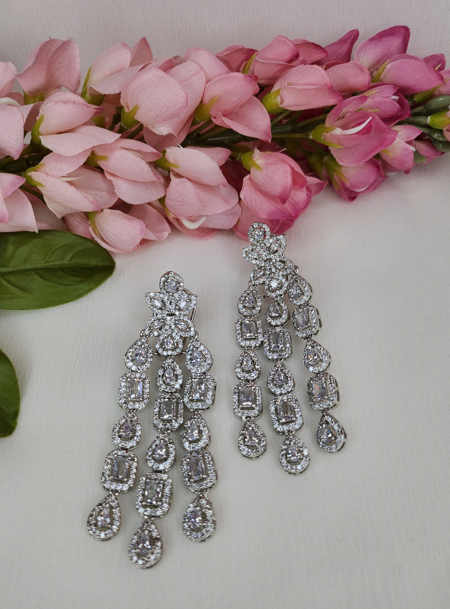 THE BUTTERFLY EFFECT - Silver Chandelier Earrings