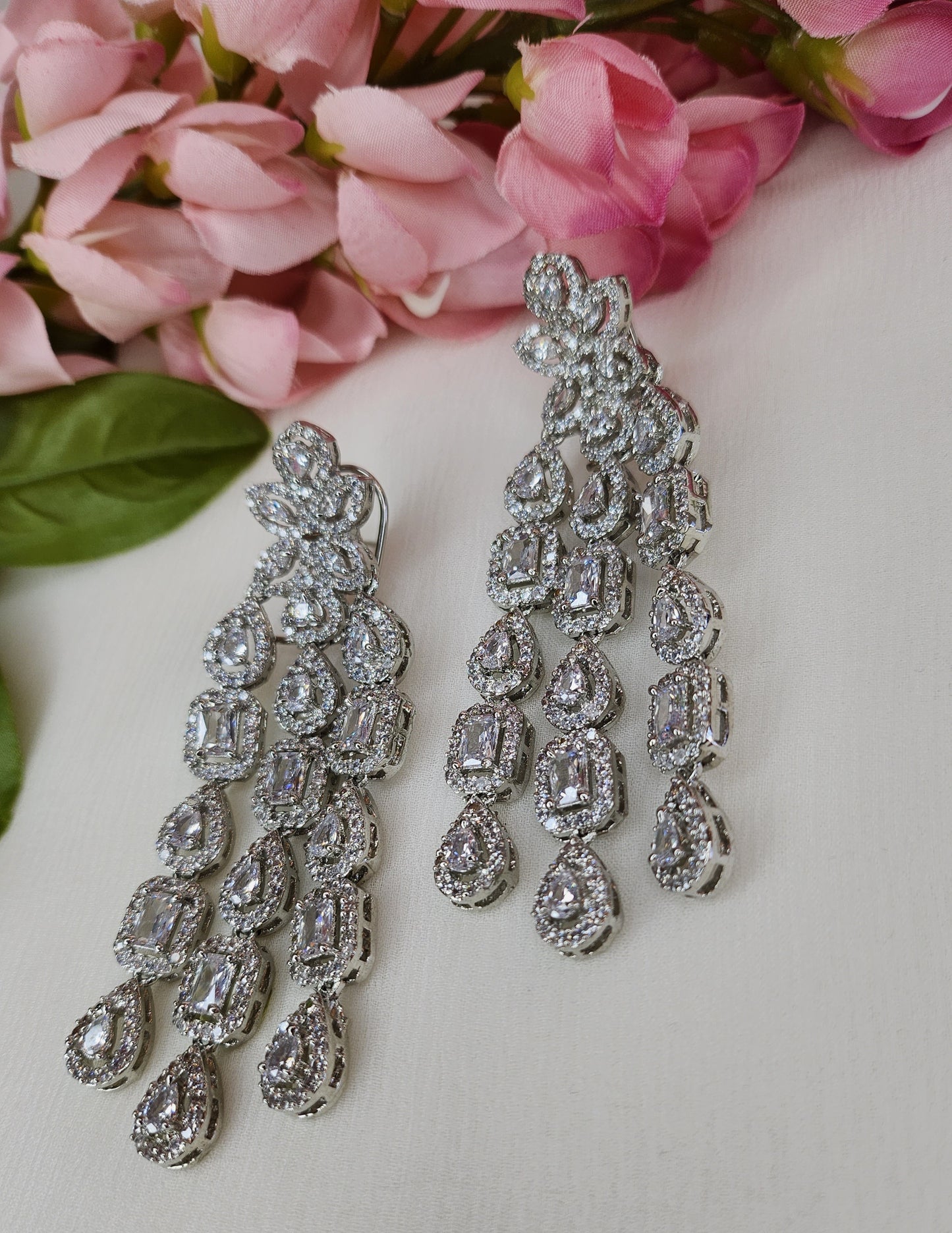 THE BUTTERFLY EFFECT - Silver Chandelier Earrings