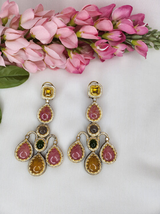 THE BUTTERFLY EFFECT - Multi-color Chandelier earrings