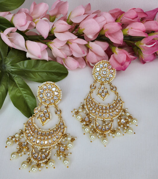 THE BUTTERFLY EFFECT - Dangler kundan earrings