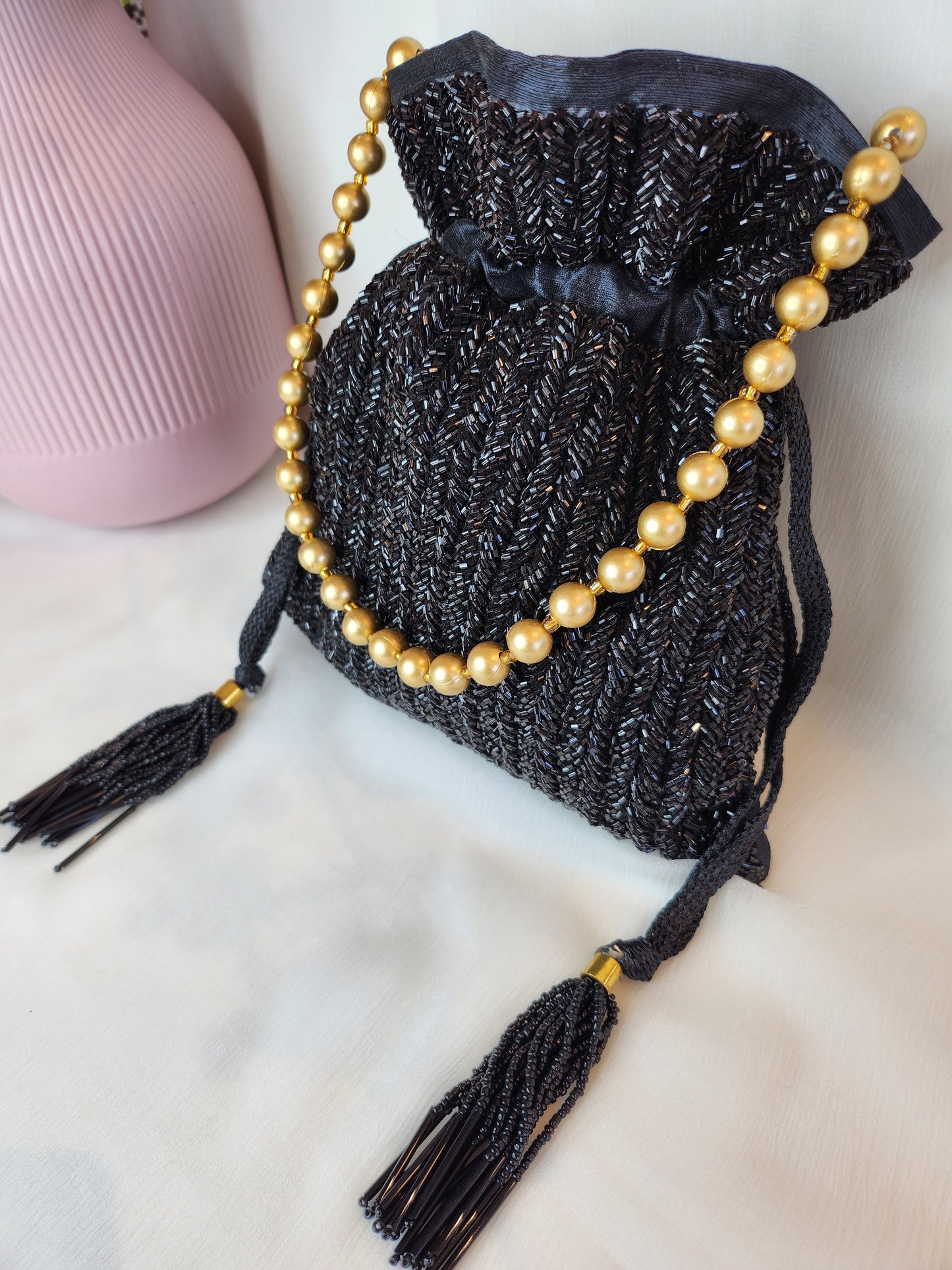 TRUNKLANE - Black with beads work