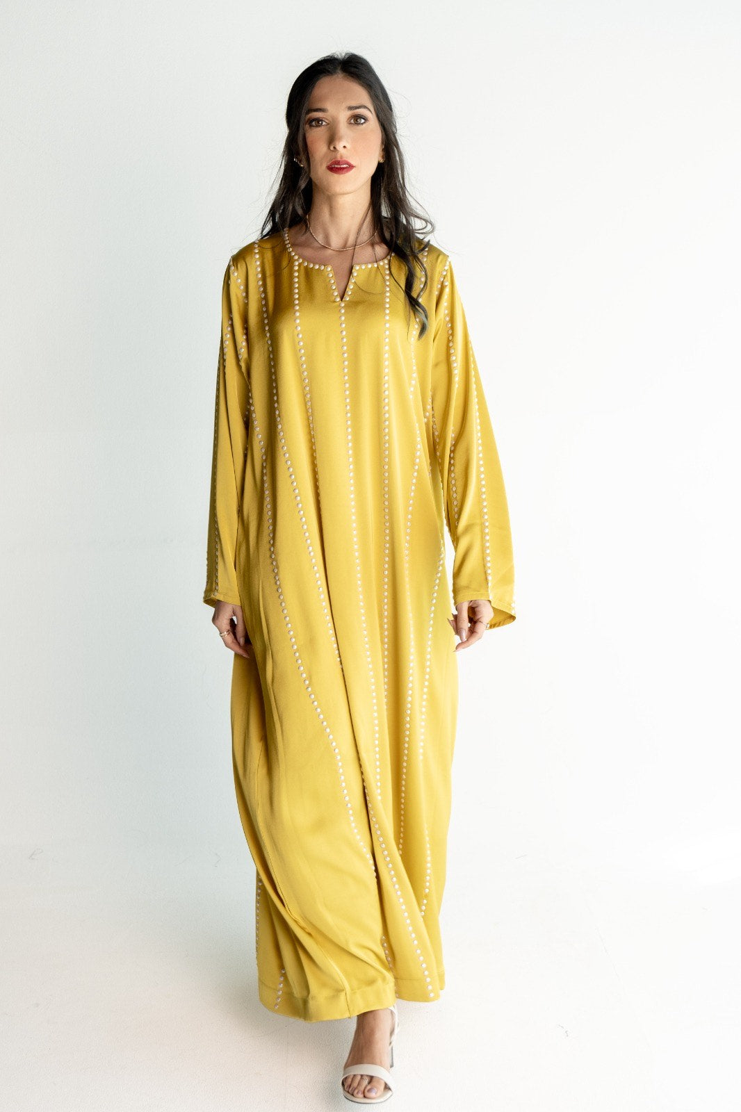 SOBIA GULZAD - Yellow Pearl Kaftan