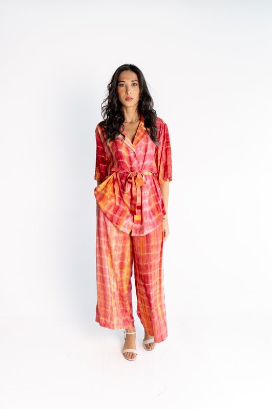 SOBIA GULZAD - Yellow Tutti Fruity Tie and Dye Set