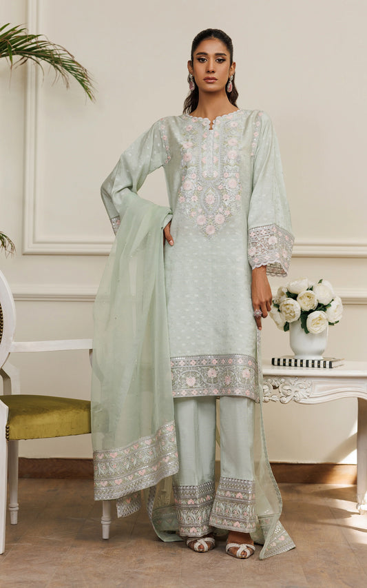 THREADS AND MOTIFS - Sea green Embro