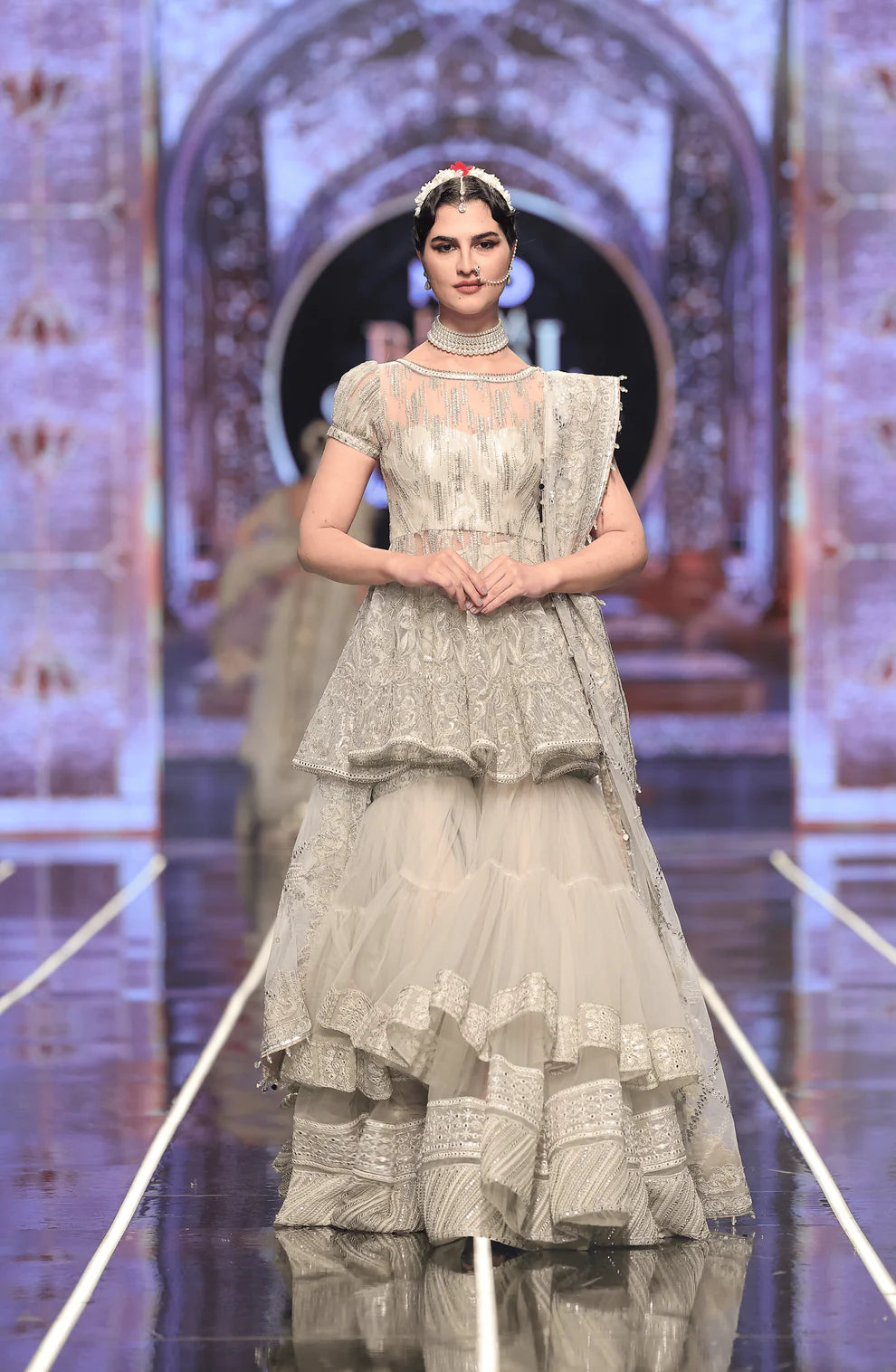 HSY - Peplum Gharara with Dupatta