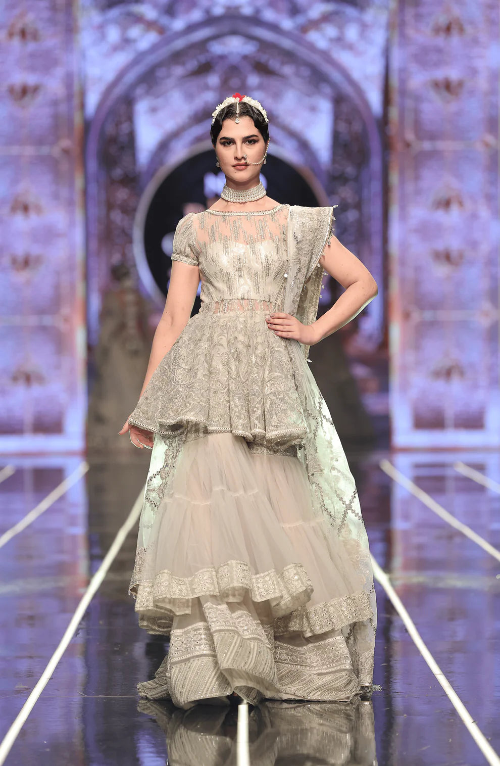 HSY - Peplum Gharara with Dupatta