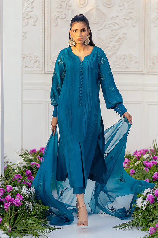 NIMRA KASHIF - Blue Mist in Teal