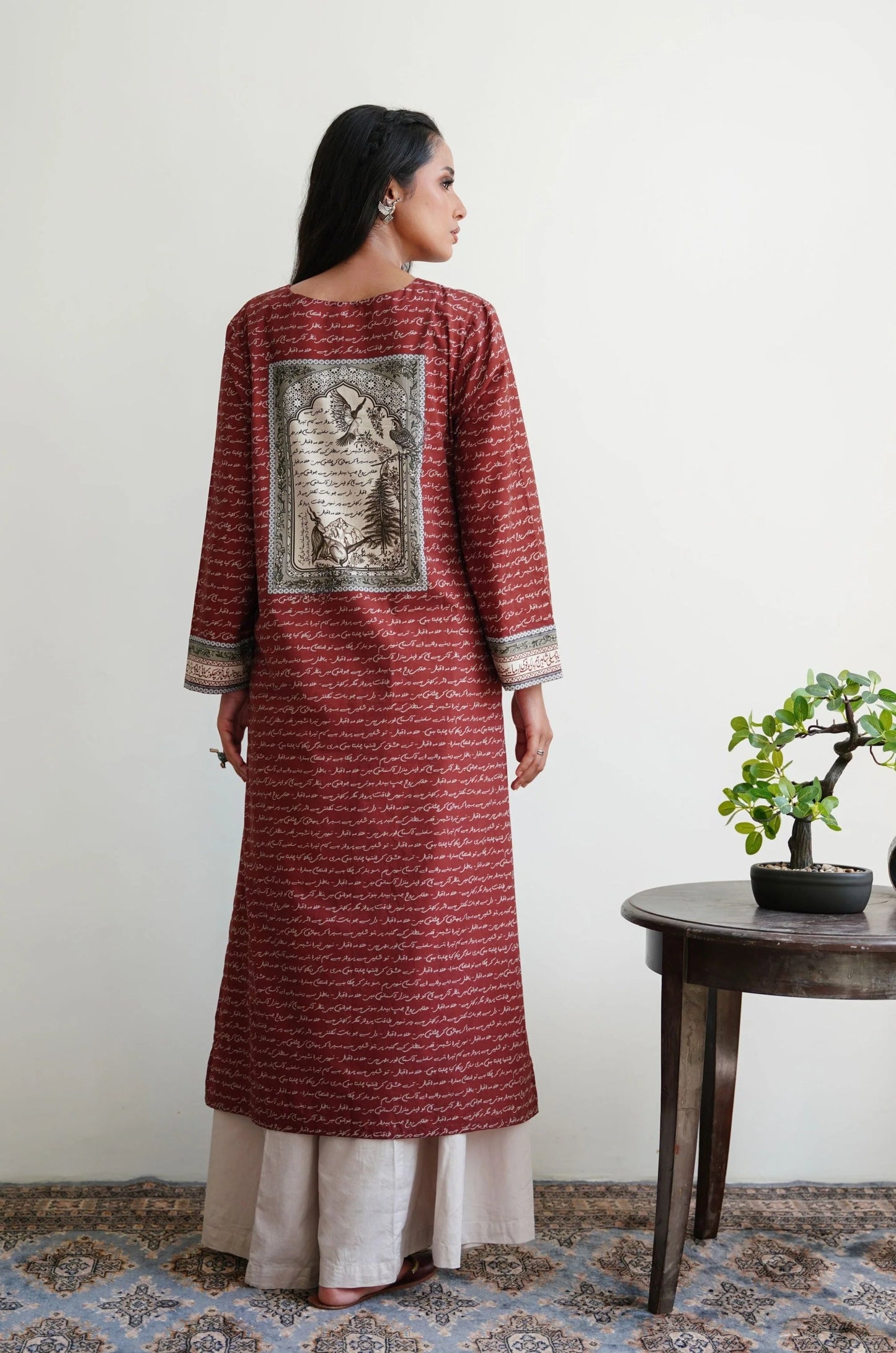 Manto - Virsa kurta Brick red