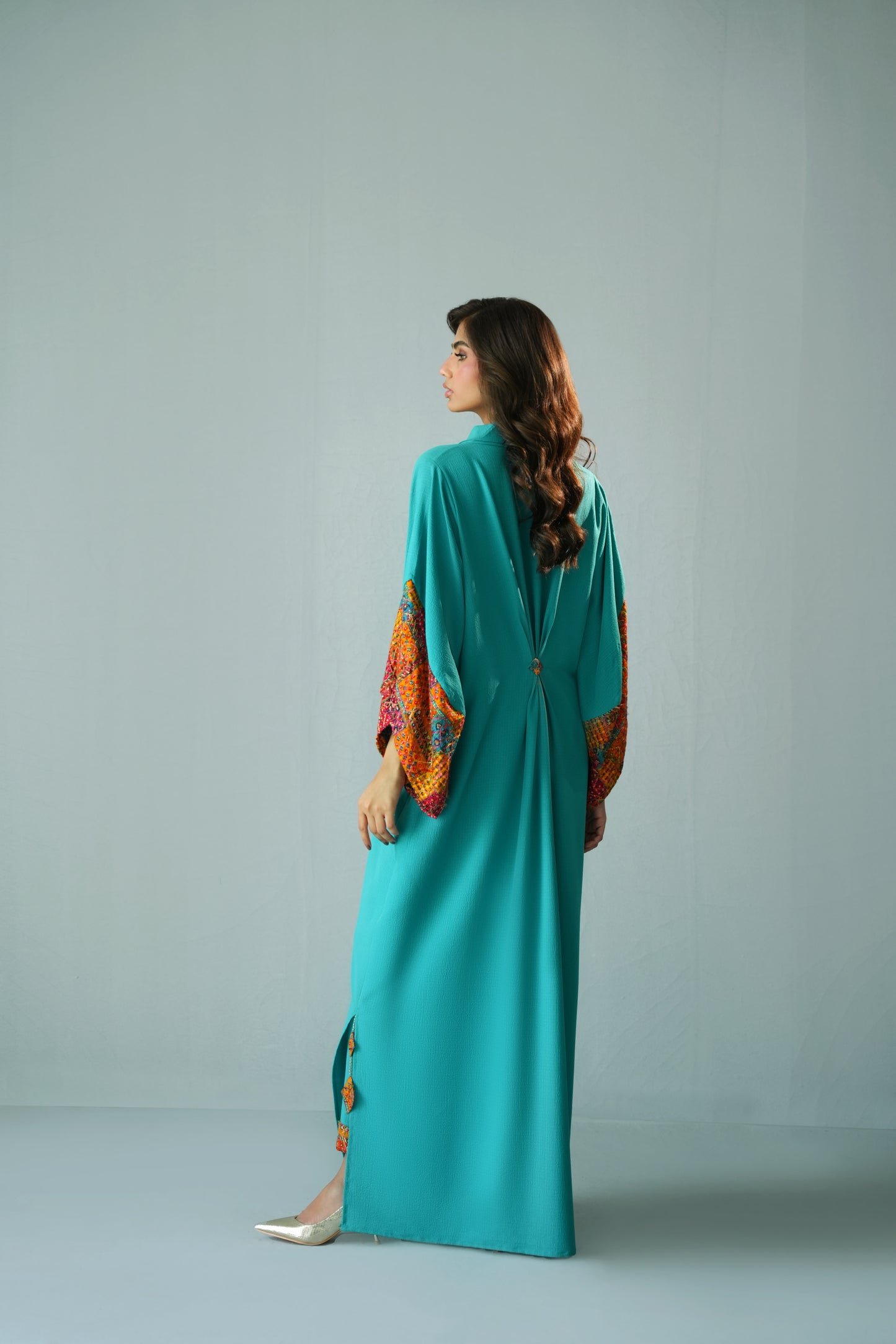 KARISHMA TALREJA - Sea Green Kaftan