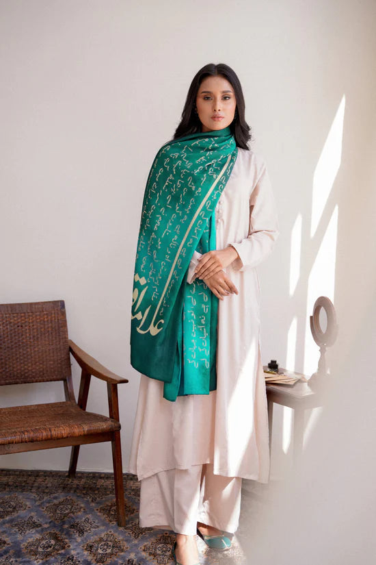 Manto - Karvaan-Stole-Teal Blue