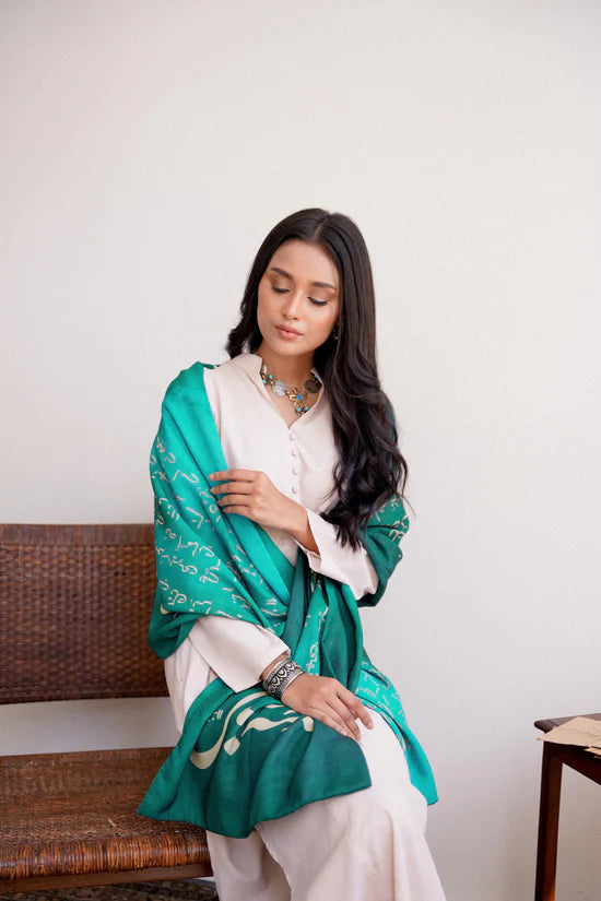 Manto - Karvaan-Stole-Teal Blue