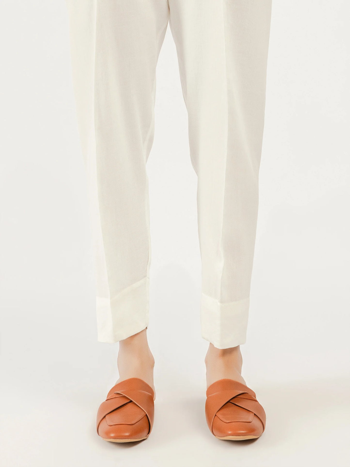 LIMELIGHT - Dyed crepe narrow-leg trousers