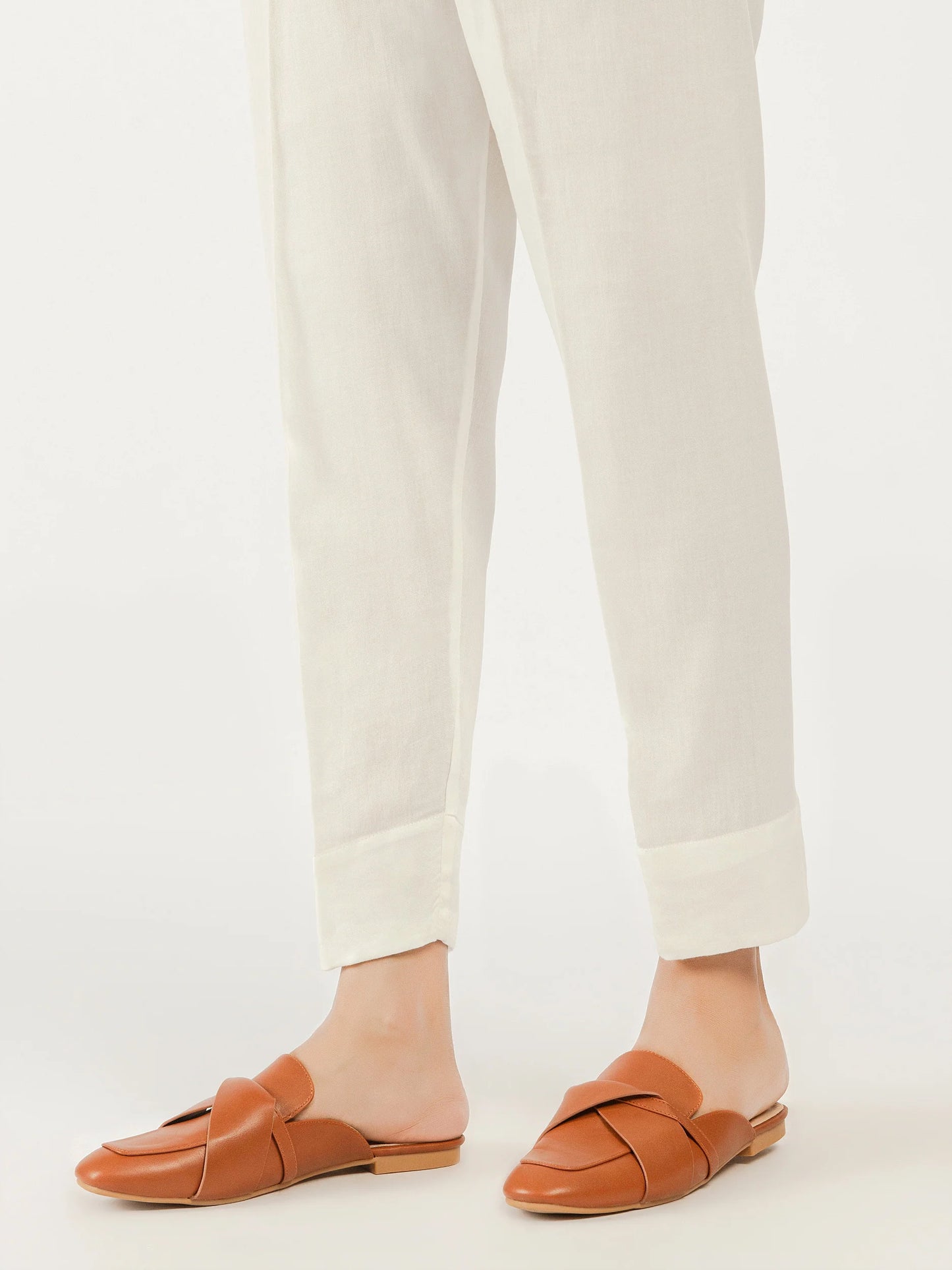 LIMELIGHT - Dyed crepe narrow-leg trousers