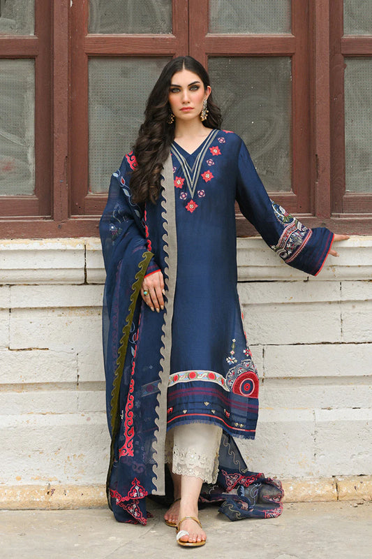 SUMAIRA KHANANI - Kiran Navy Blue