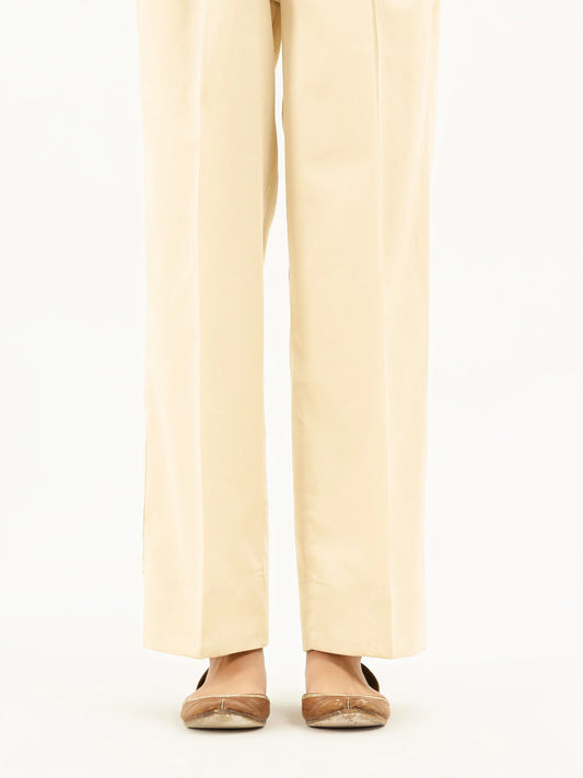 LIMELIGHT - Cream Cambric Loose Fabric Pants(Unstiched)