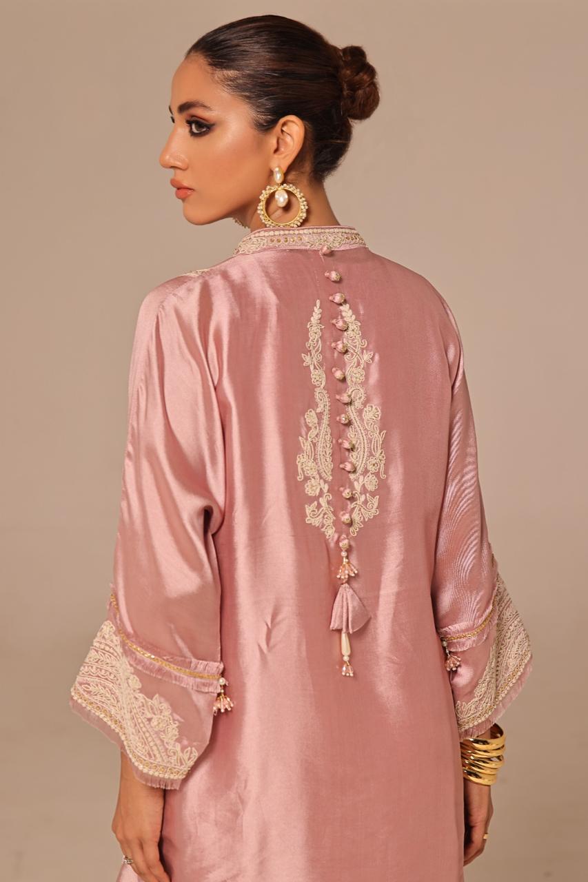 AMBREEN FARRUKH - Blush Pink with funky loose Pant