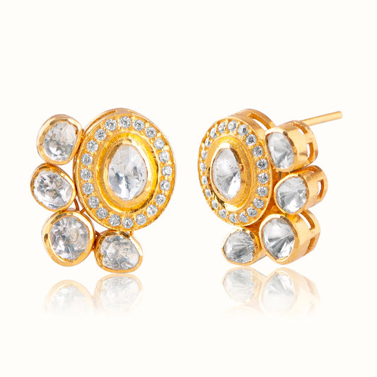 VINANTI MANJI JEWELRY - Naina Diamond Stud Earrings