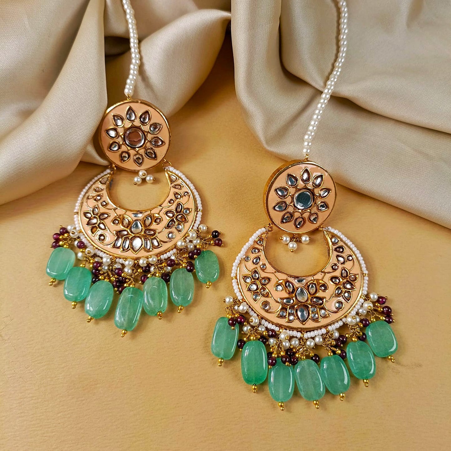 ZAHEEN KAMRAN - Kundan Earrings