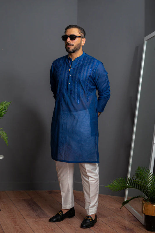 HUMAYUN ALAMGIR (MENSWEAR) - Blue Emb