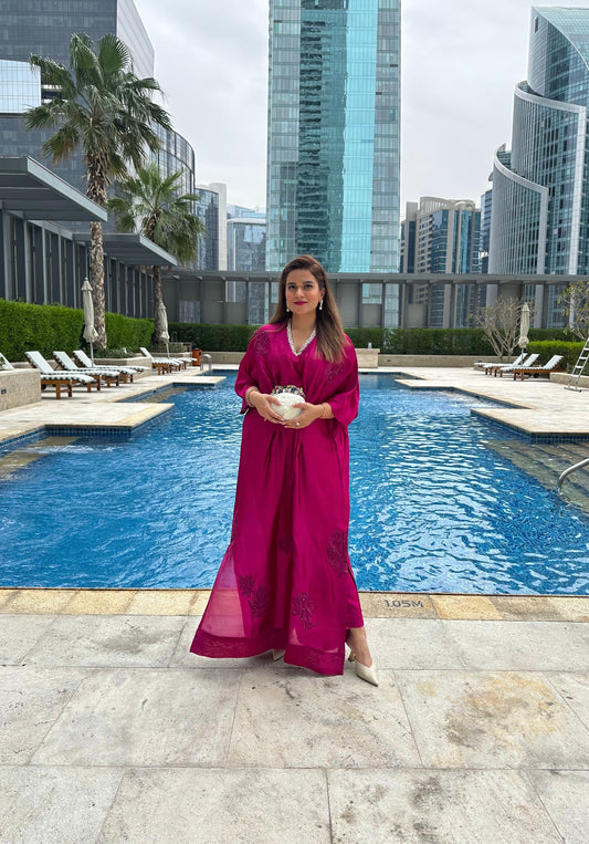 HUE PRET - Magenta Pink Kaftan