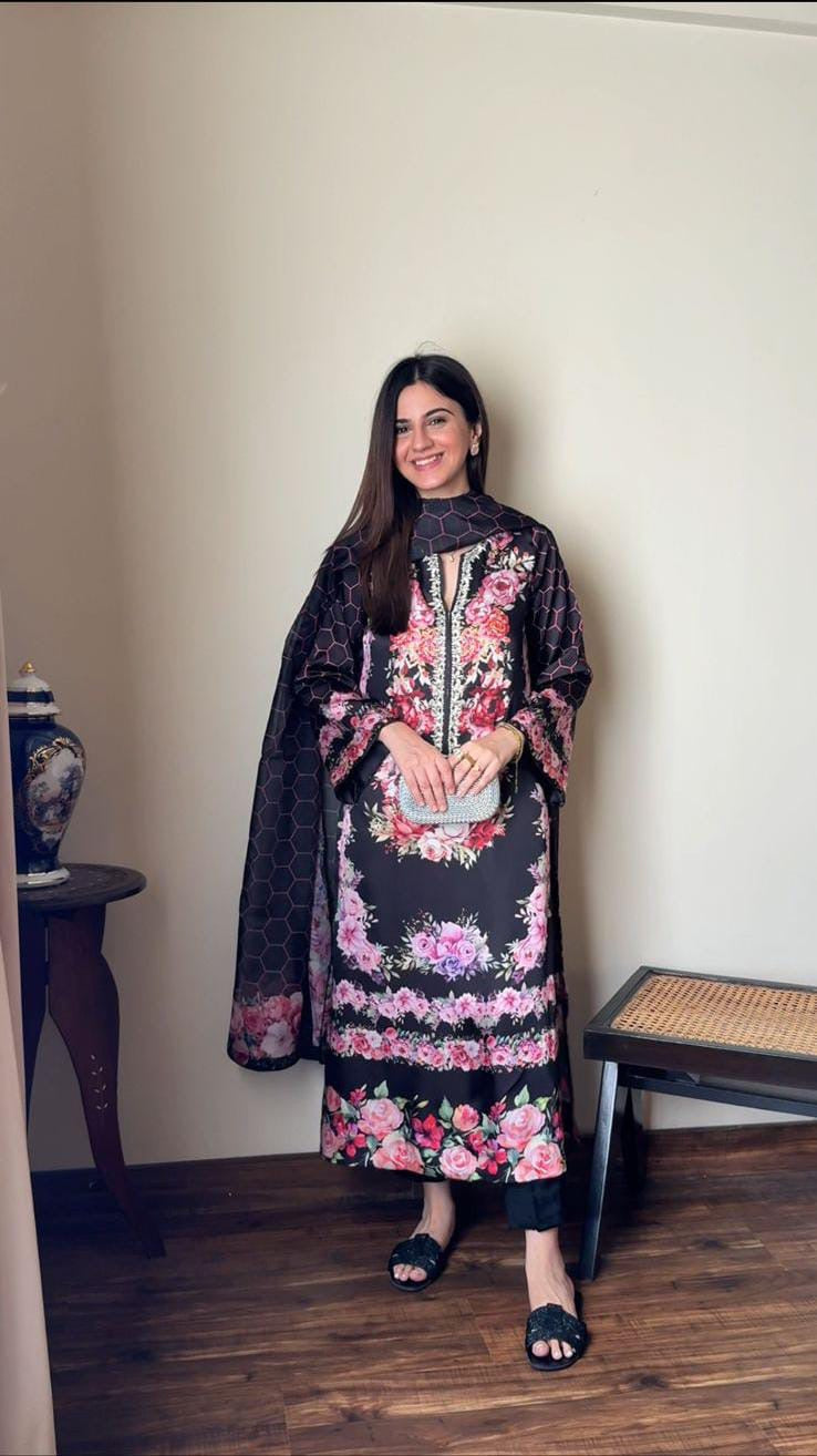 SABEEN MANEKIA - Black Floral