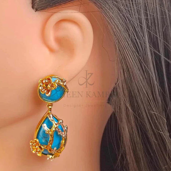 ZAHEEN KAMRAN - Feroza Earrings