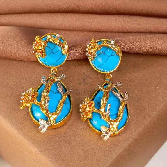 ZAHEEN KAMRAN - Feroza Earrings