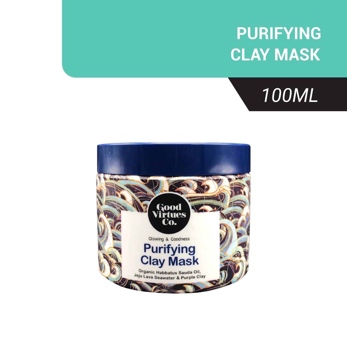 Good Virtues Co - Purifying Clay Mask 100ml Women Facial Skincare Cleanse Oil